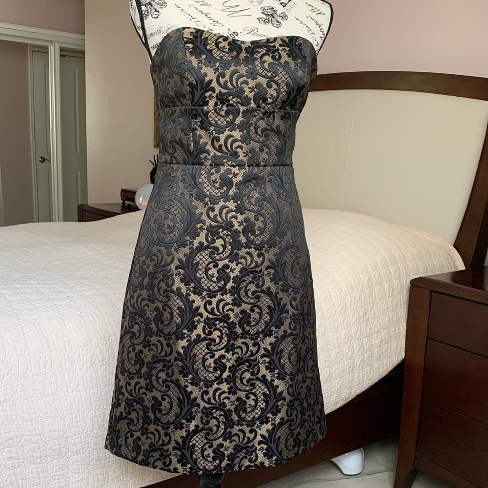 LOFT strapless evening dress